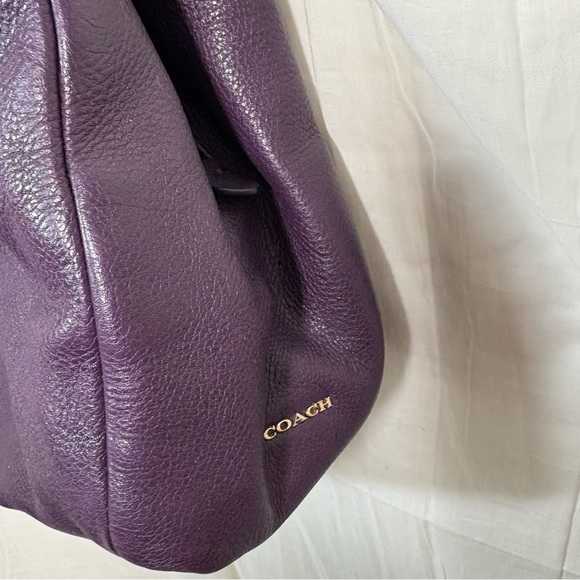 Coach Madison Phoebe Three Compartment Shoulder Bag Style 26224 Purple Eggplant - Picture 3 of 14